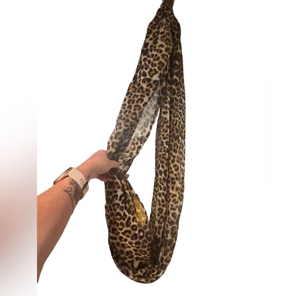 Animal print lightweight infinity scarf